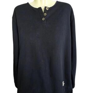 Lauren‎ Ralph Lauren Men's Navy Blue Henley Sweater